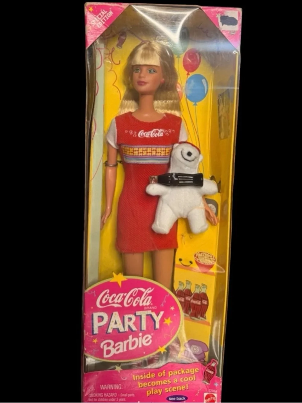 Barbie Coca-Cola Party Doll in Red and White Outfit